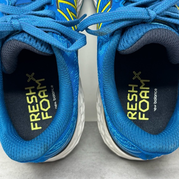 New Balance Men's Fresh Foam 880 Blue & Yellow Athletic Shoes Size 7.5 - Picture 10 of 12